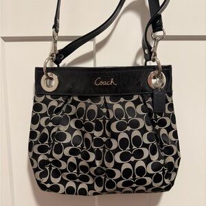 Coach Ashley Hippie Pleated Shoulder Bag Crossbody Purse